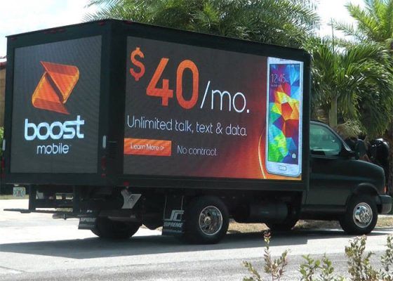 mobile truck led display