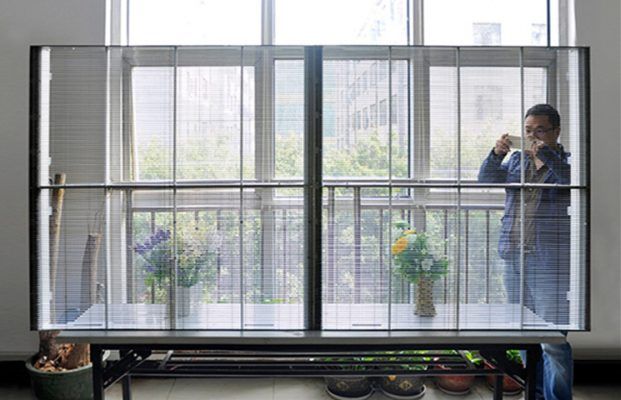resolusi tinggi yang dipimpin-panel-display-transparan-untuk