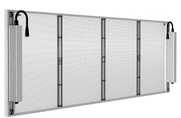 penyisipan-teknologi-Transparan-ruangan-LED-besar-Screen